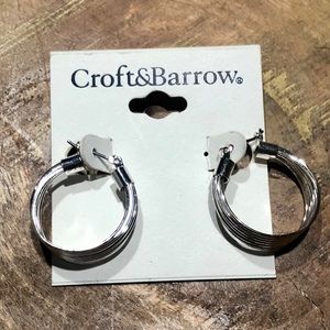 NEW! Croft & Barrow hoop earrings